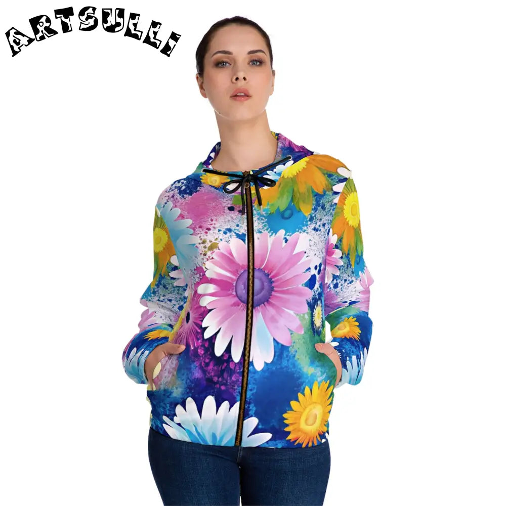 JAKKOUTTHEBXX Magical Flower Explosion Zip Hoodie 2025