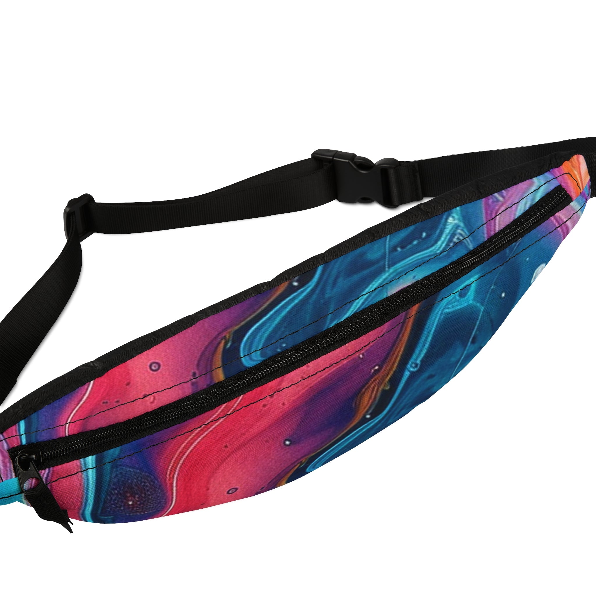 Marbled Abstract Fanny Pack, Artsulli - Art is Long, Life is Short, Bags, , , , , , , 