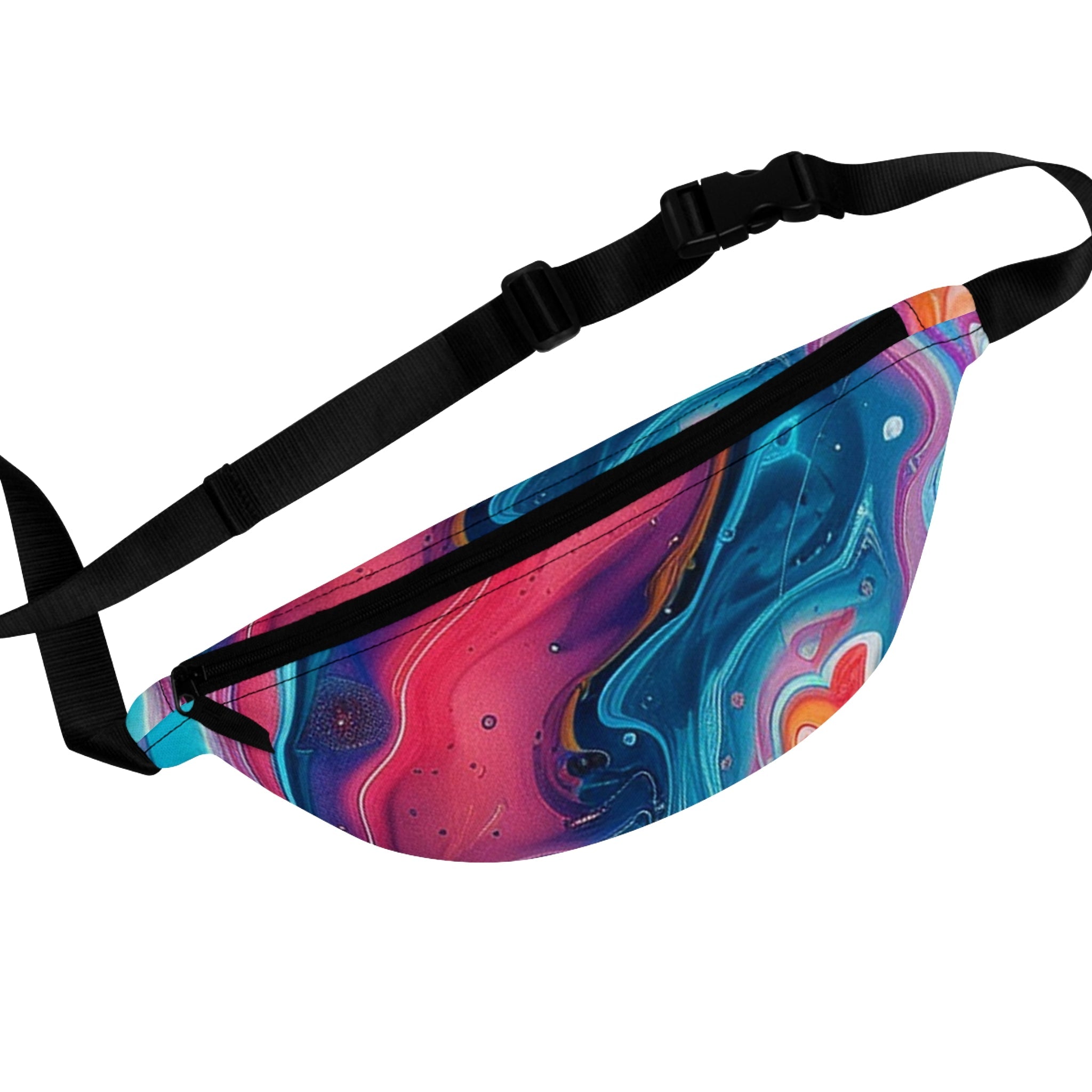 Marbled Abstract Fanny Pack, Artsulli - Art is Long, Life is Short, Bags, Size, One size, , , , , 12447017403061428475