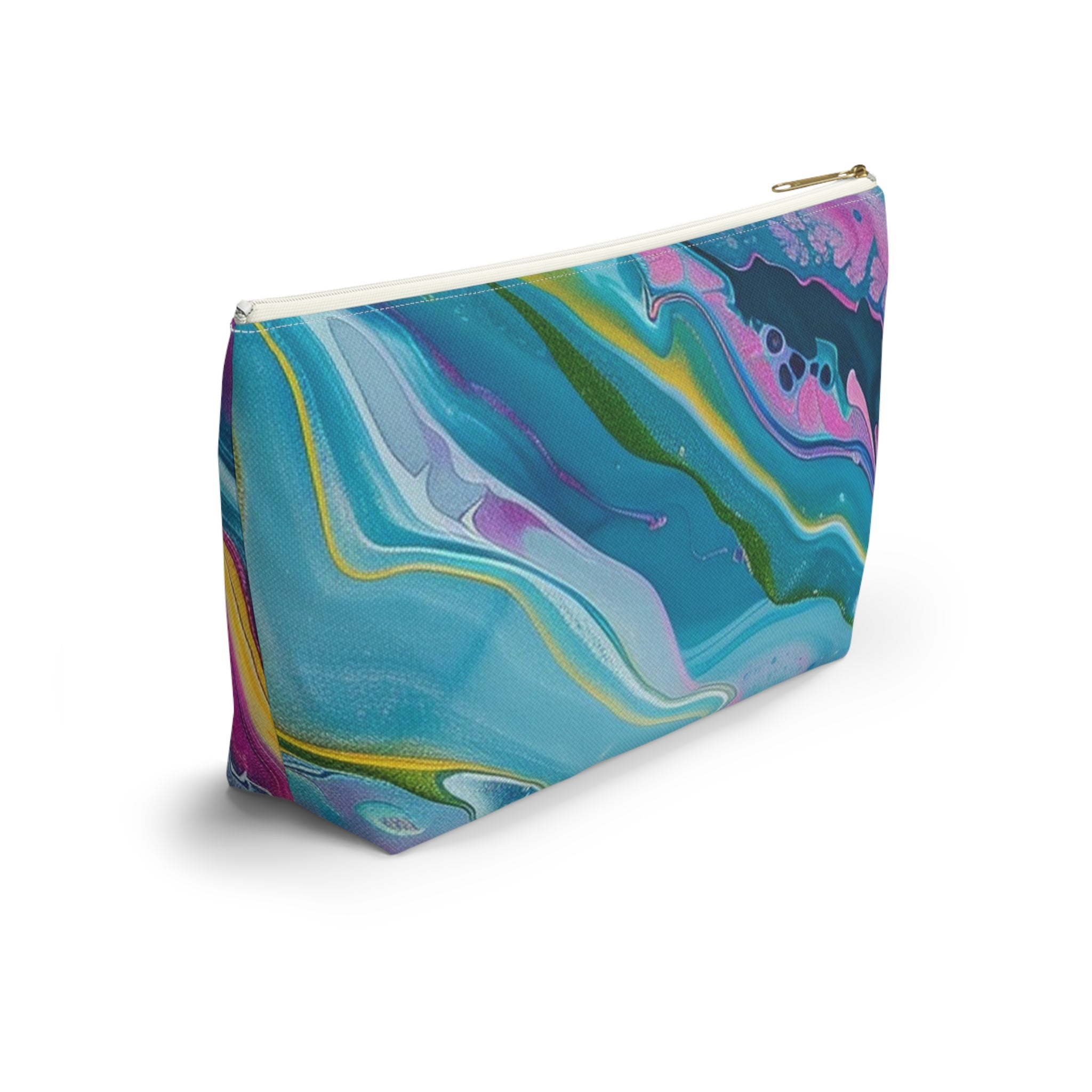 Marbled Fluid Art Pouch, Artsulli - Art is Long, Life is Short, Bags, , , , , , , 