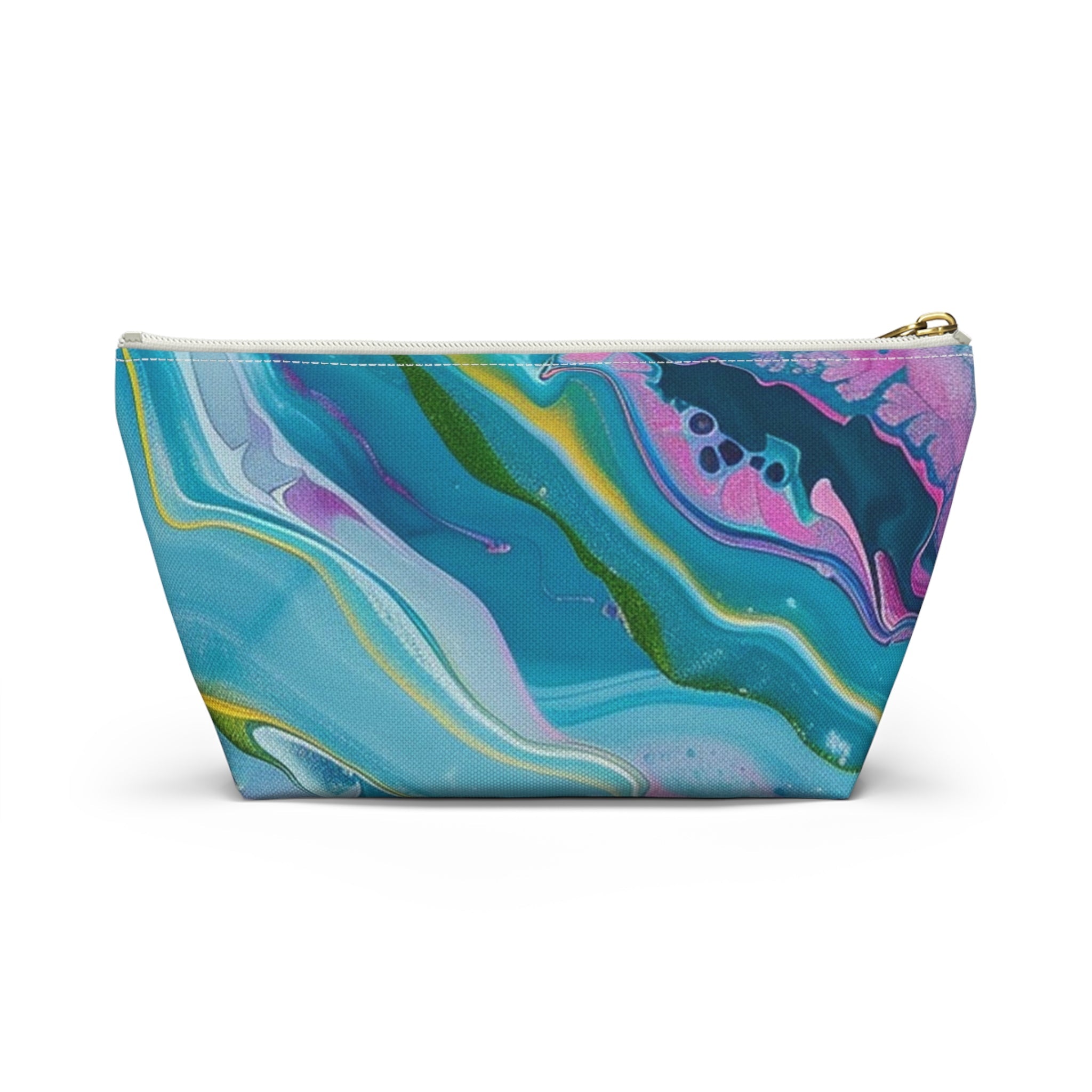 Marbled Fluid Art Pouch, Artsulli - Art is Long, Life is Short, Bags, , , , , , , 