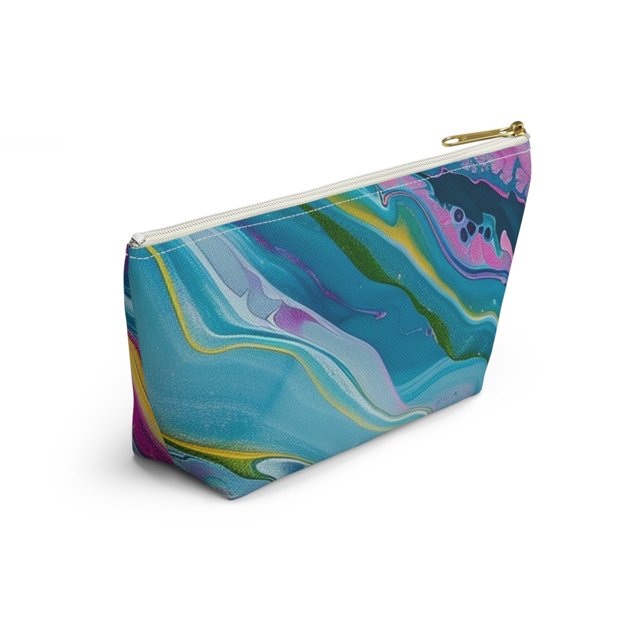 Marbled Fluid Art Pouch, Artsulli - Art is Long, Life is Short, Bags, , , , , , , 
