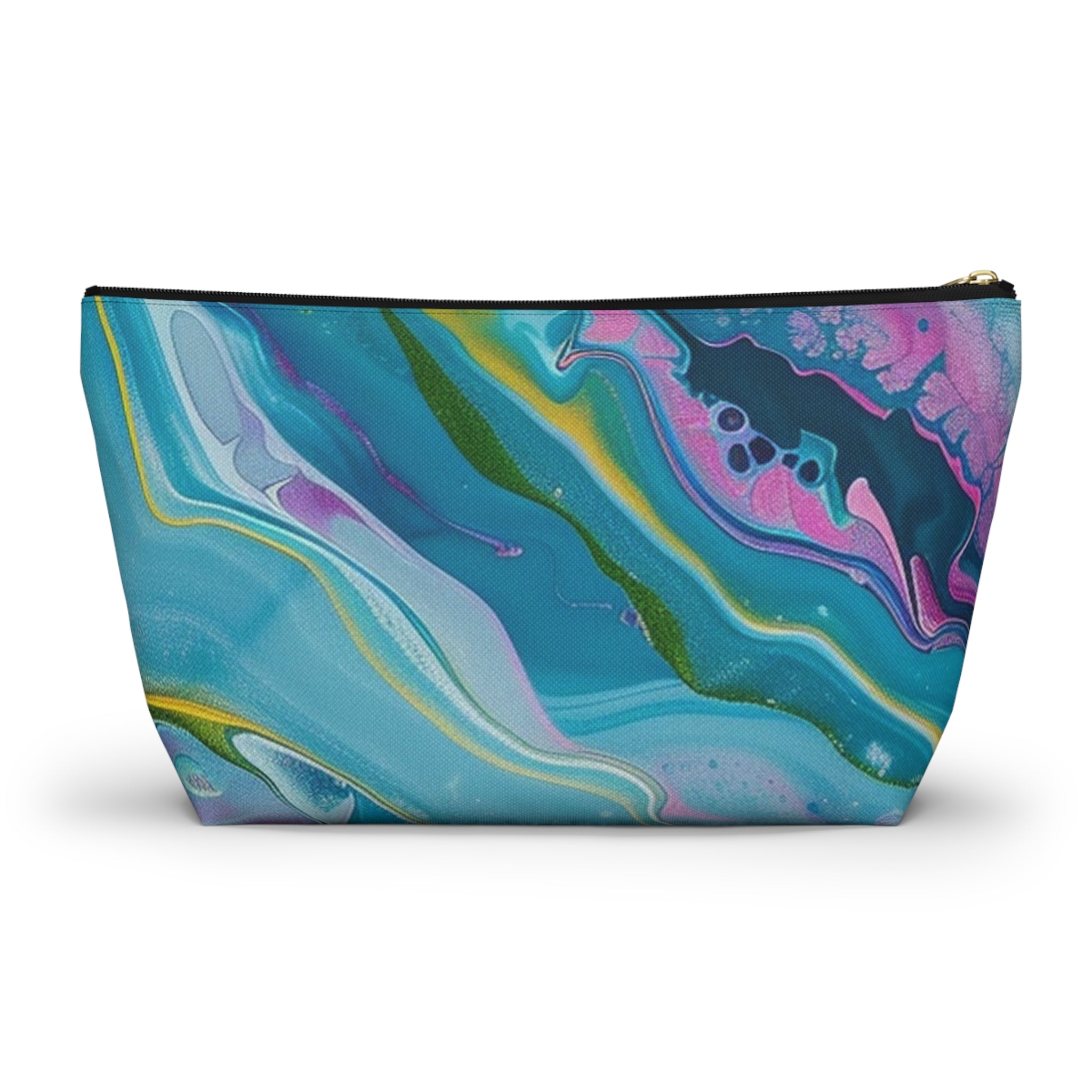 Marbled Fluid Art Pouch, Artsulli - Art is Long, Life is Short, Bags, , , , , , , 