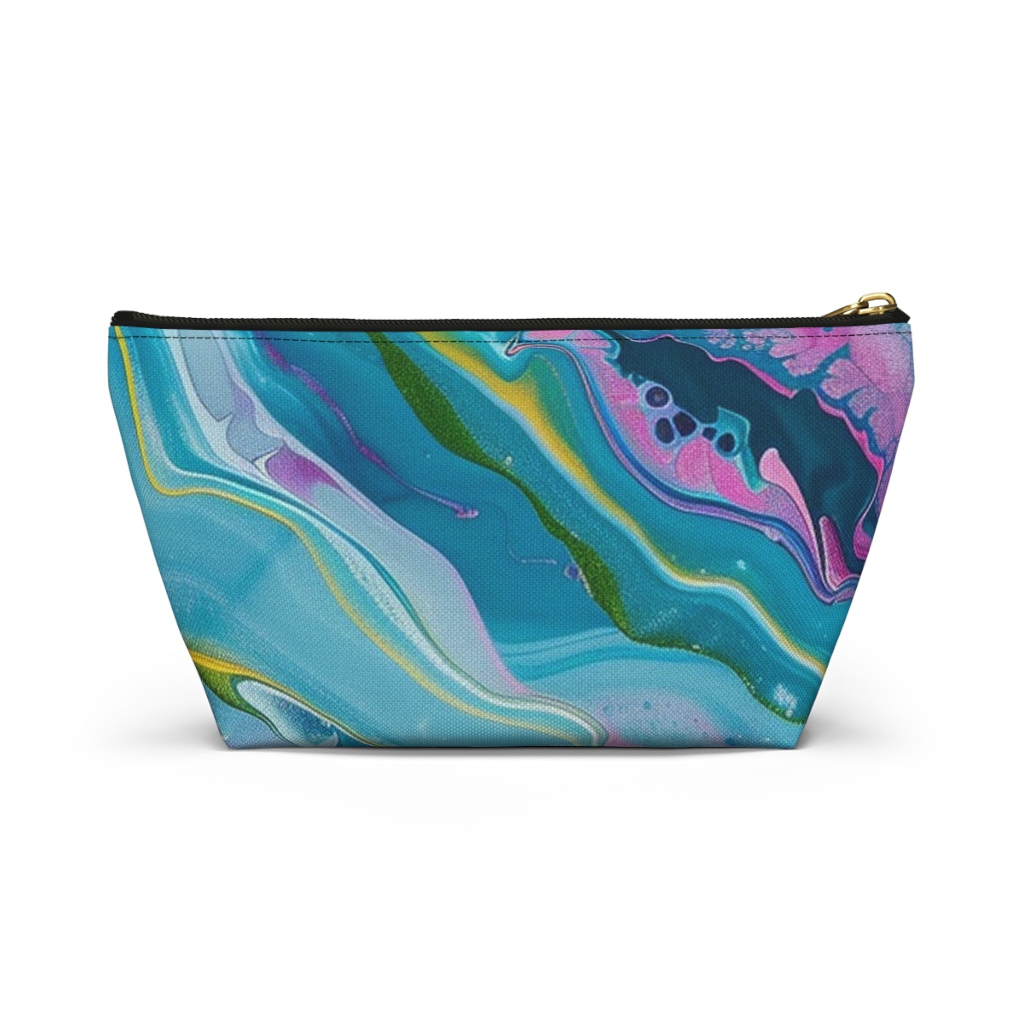 Marbled Fluid Art Pouch, Artsulli - Art is Long, Life is Short, Bags, , , , , , , 