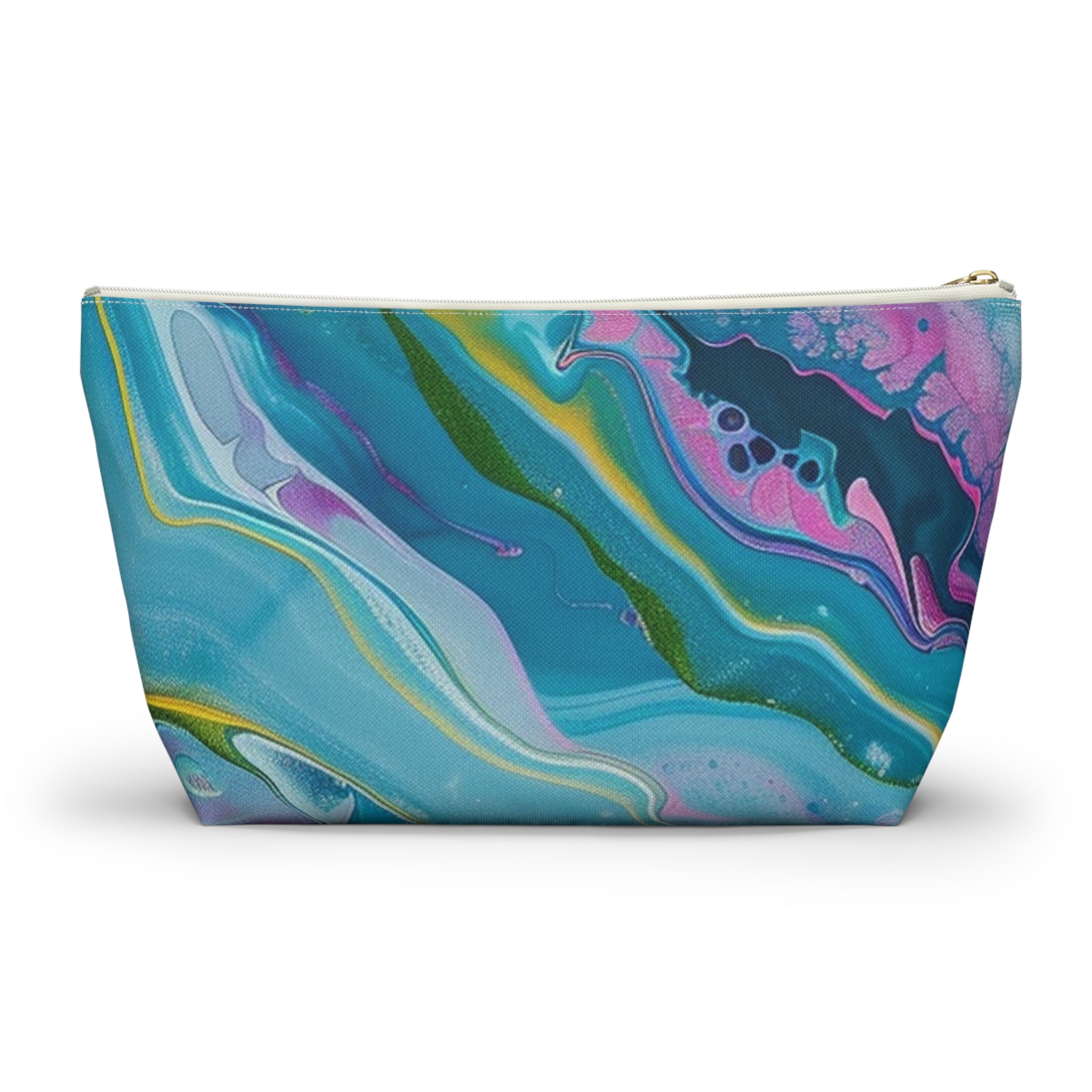 Marbled Fluid Art Pouch, Artsulli - Art is Long, Life is Short, Bags, , , , , , , 