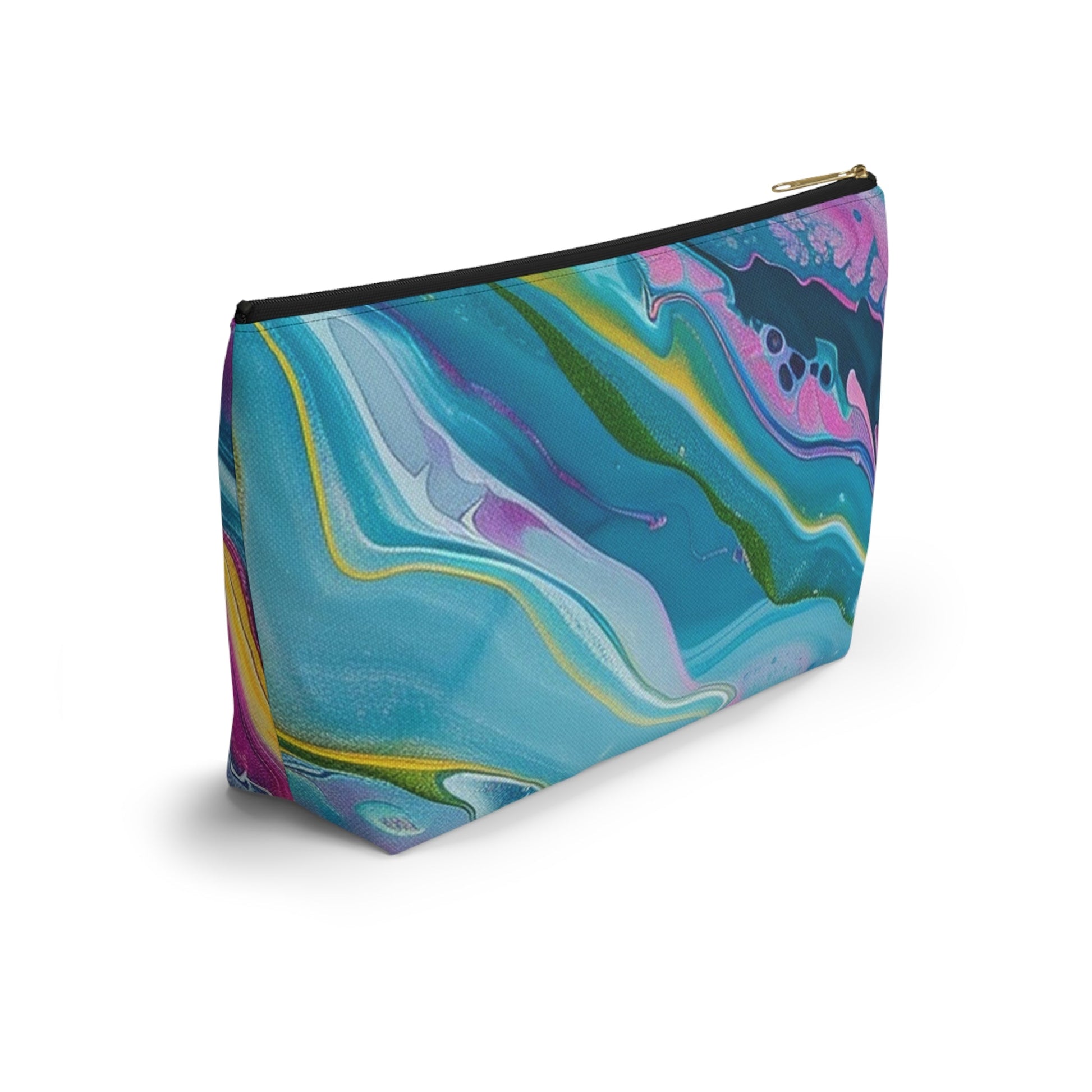 Marbled Fluid Art Pouch, Artsulli - Art is Long, Life is Short, Bags, , , , , , , 