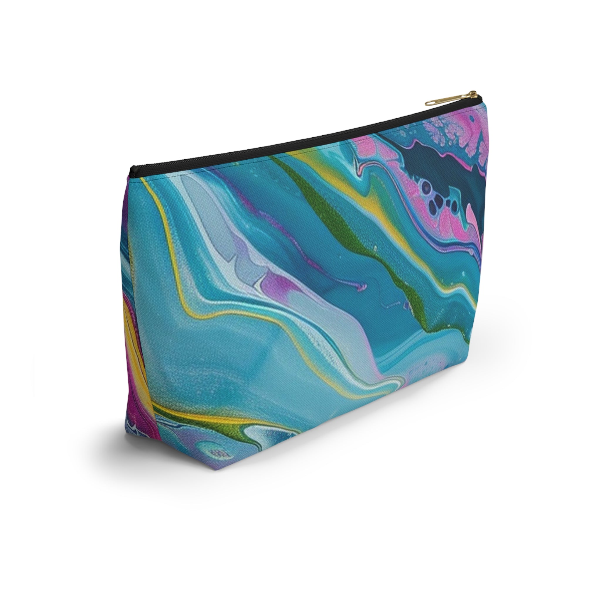 Marbled Fluid Art Pouch, Artsulli - Art is Long, Life is Short, Bags, , , , , , , 