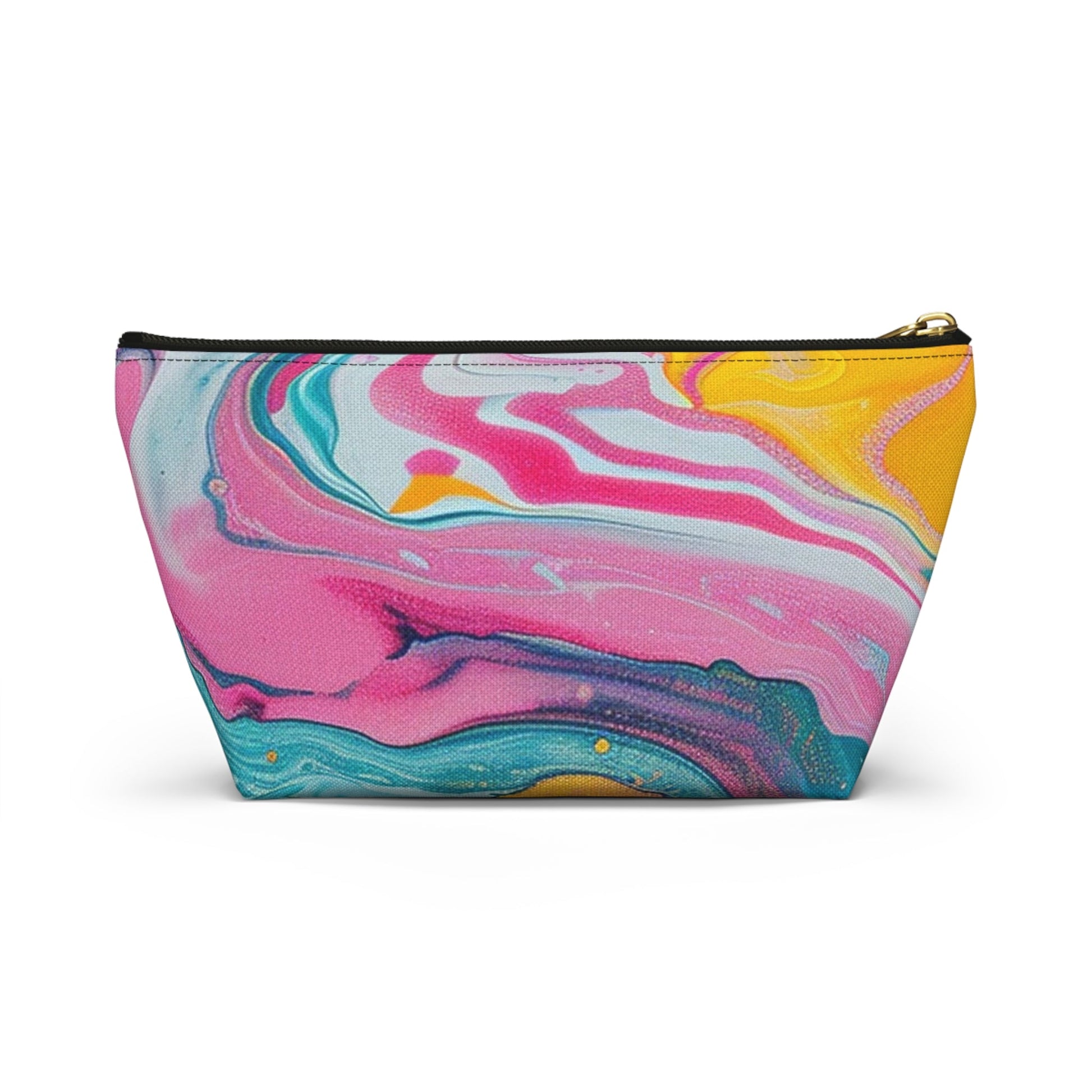 Marbled Teal and Pink Abstract Pouch, Artsulli - Art is Long, Life is Short, Bags, , , , , , , 
