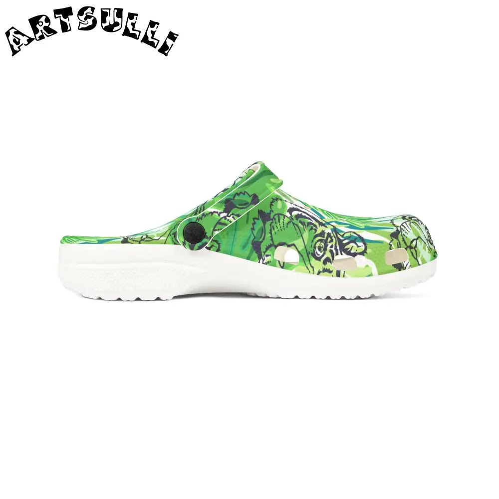 Mcians Chartreuse Jungle EVA Foam Clogs, Artsulli - Art is Long, Life is Short, Shoes, , , , , , , 