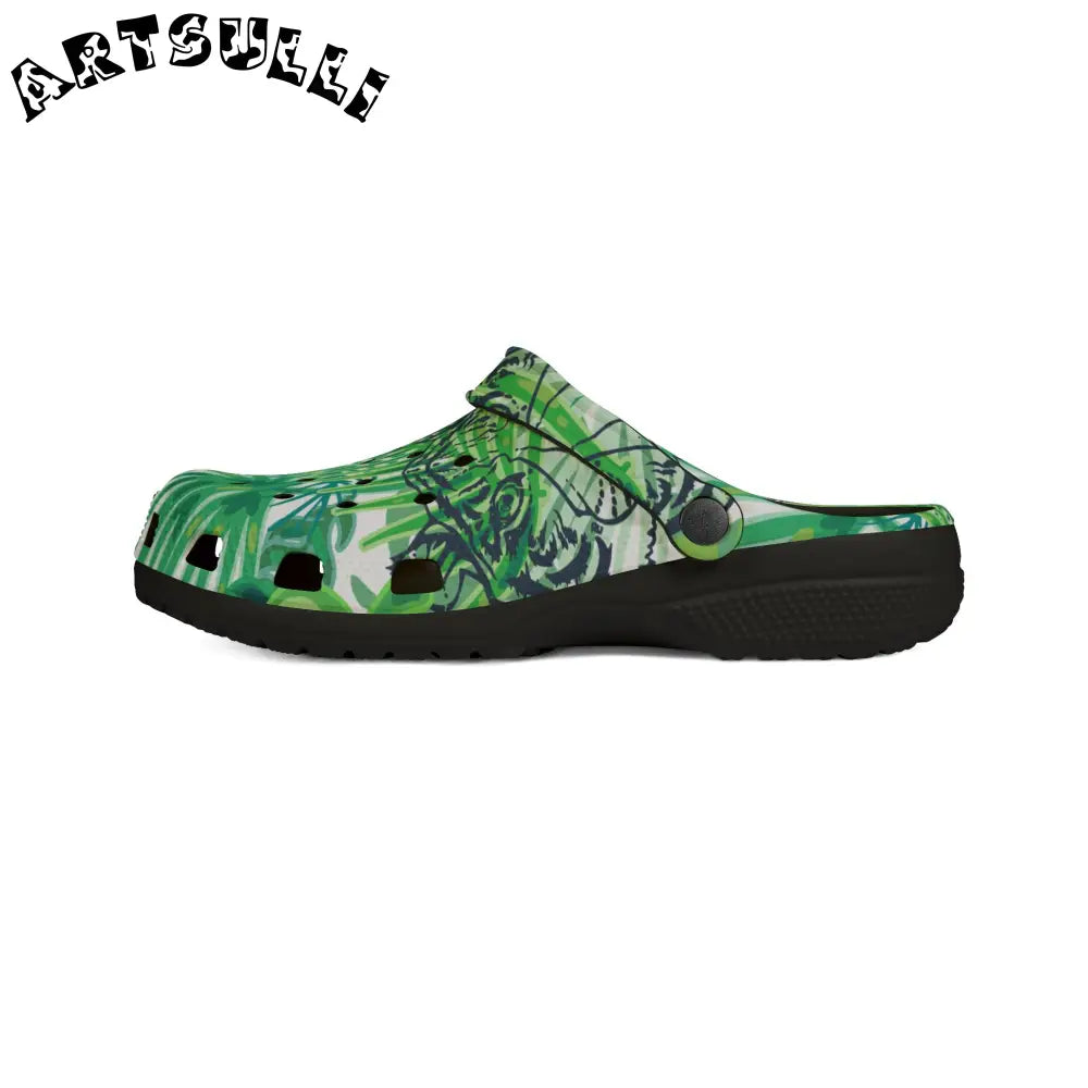 Mcians Chartreuse Jungle EVA Foam Clogs, Artsulli - Art is Long, Life is Short, Shoes, , , , , , , 