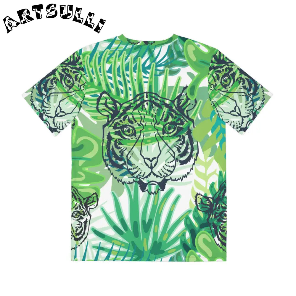 Mcians Chartreuse Jungle Prime Illustration Printed Tee, Artsulli - Art is Long, Life is Short, All Over Prints, , , , , , , 