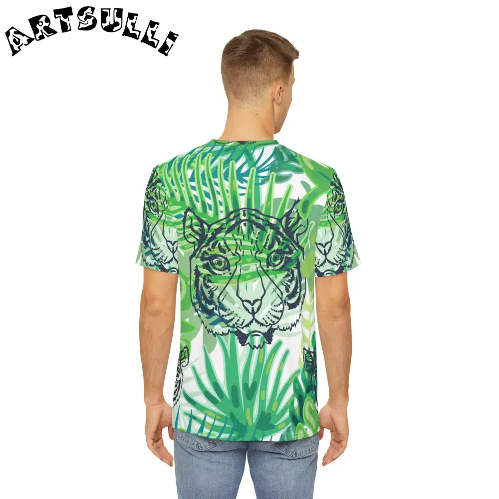 Mcians Chartreuse Jungle Prime Illustration Printed Tee, Artsulli - Art is Long, Life is Short, All Over Prints, , , , , , , 