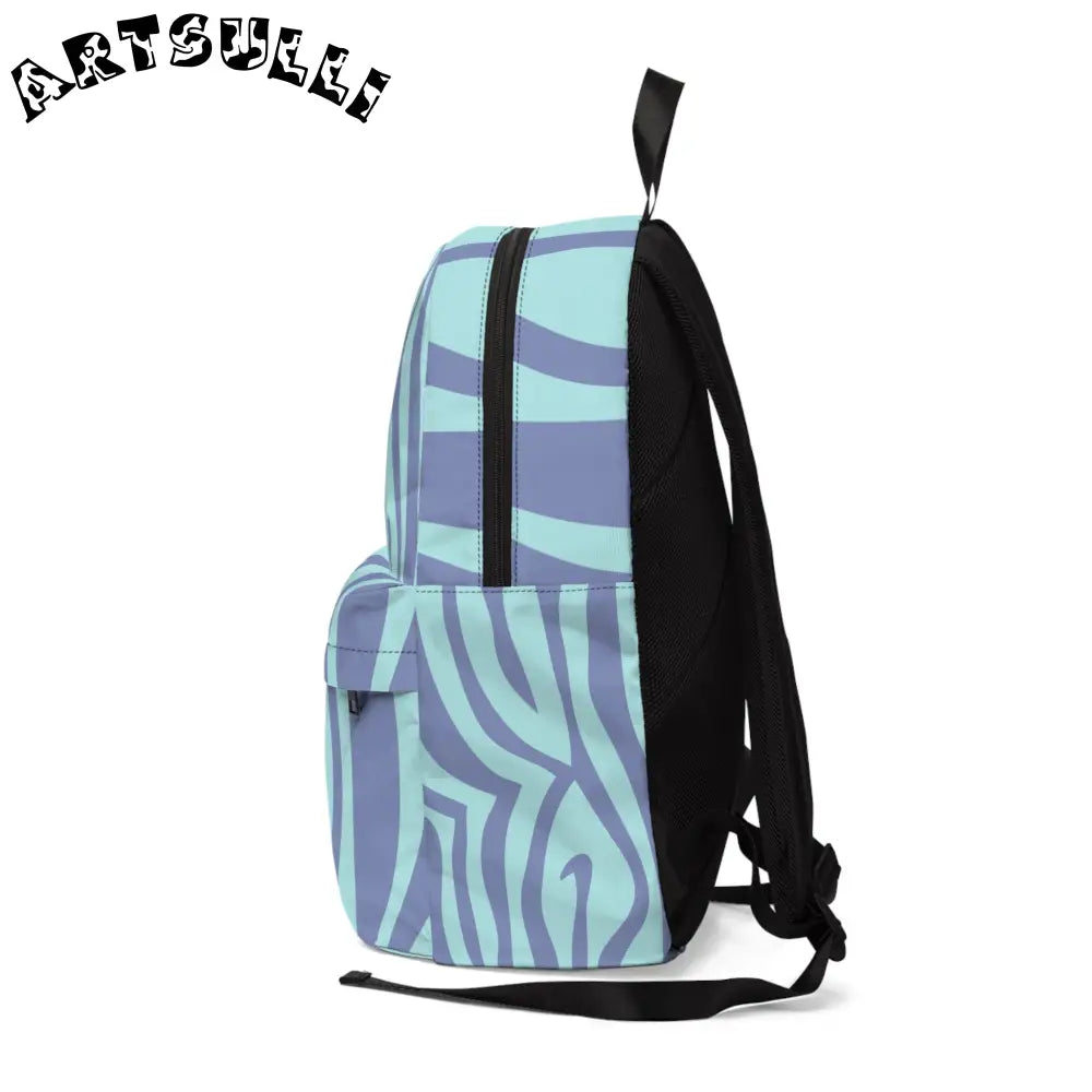 JAKKOUTTHEBXX Melting Zebra Stripes Backpack for All Day Carrying Comfort 2025