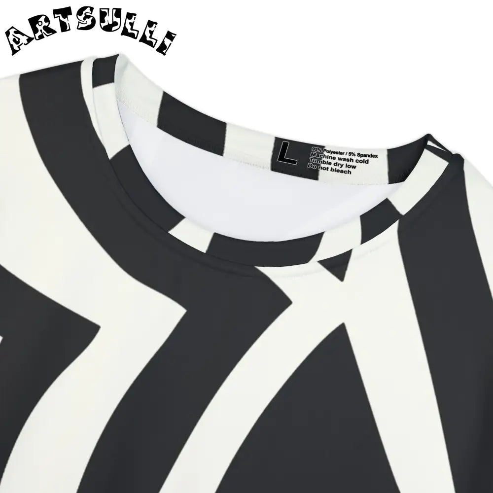 Melting Zebra Stripes Black Tee, Artsulli - Art is Long, Life is Short, All Over Prints, , , , , , , 