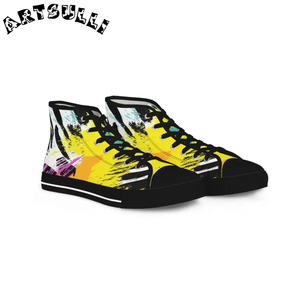 Men Bear Marks Breathable Polyester Canvas Sneakers, Artsulli - Art is Long, Life is Short, Shoes, Size, US 5, Color, Black sole, , , 19863497523680072010