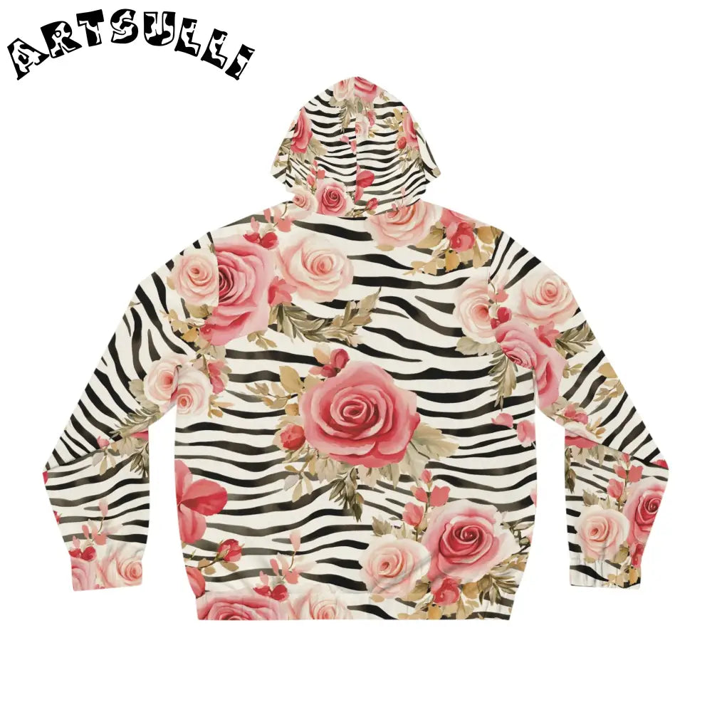 JAKKOUTTHEBXX Pink Floral Zebra Print Zip Hoodie 2025