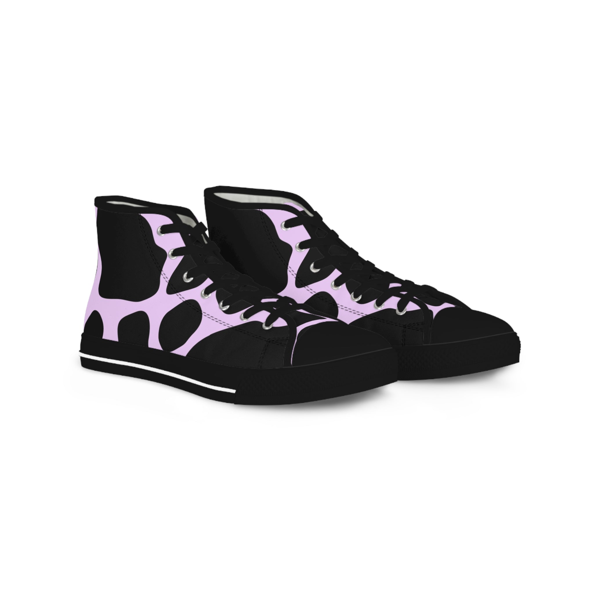 Men's High Top Sneakers, Artsulli - Art is Long, Life is Short, Shoes, Size, US 5, Color, Black sole, , , 15612328079810311248