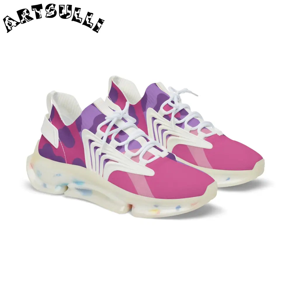 JAKKOUTTHEBXX Pink Camo Chunky Mesh Sneakers 2025