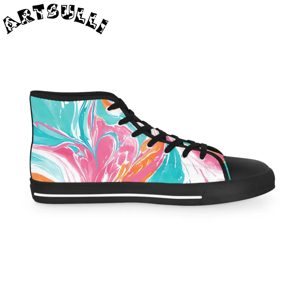 JAKKOUTTHEBXX Men’s Swirl High Tops with Breathable Polyester Canvas 2025