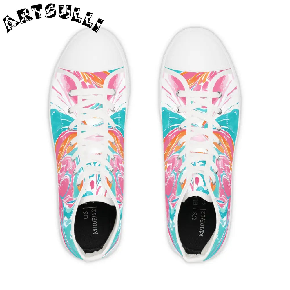 JAKKOUTTHEBXX Men’s Swirl High Tops with Breathable Polyester Canvas 2025