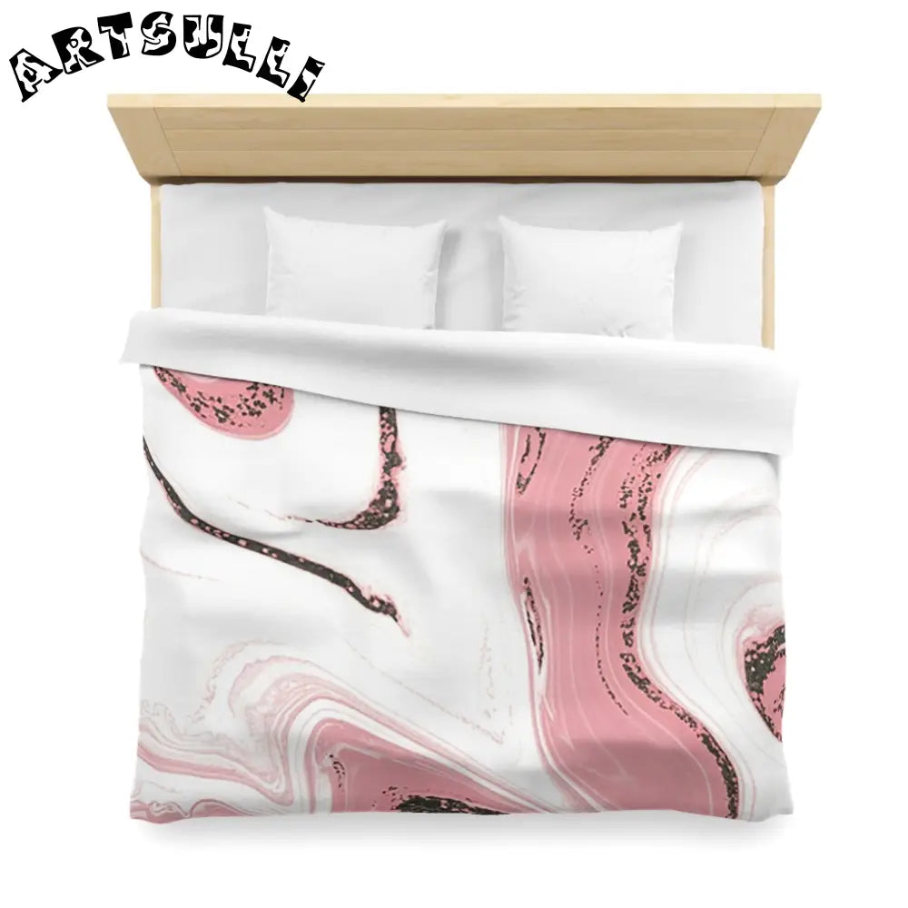 JAKKOUTTHEBXX Soft Pink Marble Duvet Cover 2025
