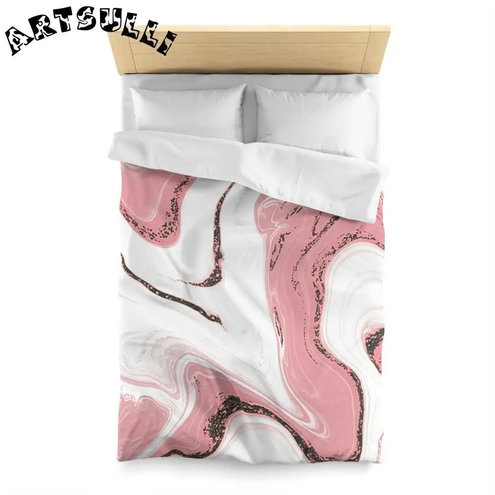 JAKKOUTTHEBXX Soft Pink Marble Duvet Cover 2025