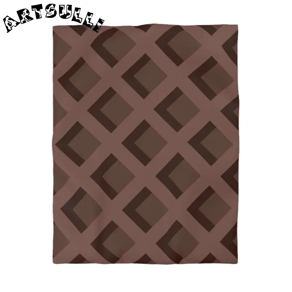 JAKKOUTTHEBXX Super Soft Brown Diamond Duvet Cover 2025