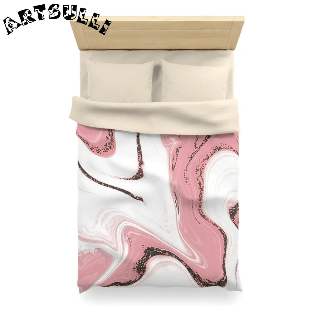 JAKKOUTTHEBXX Soft Pink Marble Duvet Cover 2025