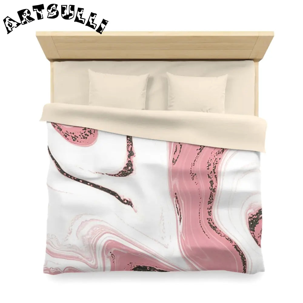 JAKKOUTTHEBXX Soft Pink Marble Duvet Cover 2025
