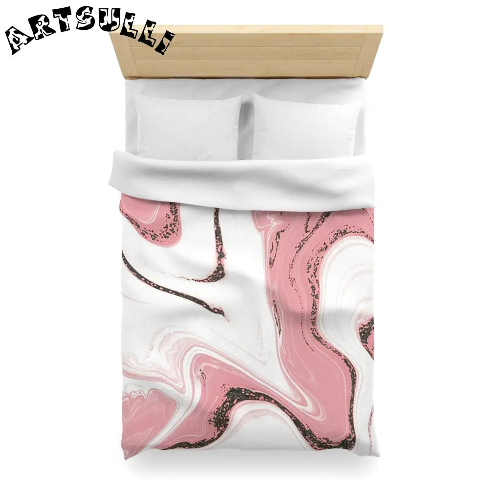 JAKKOUTTHEBXX Soft Pink Marble Duvet Cover 2025