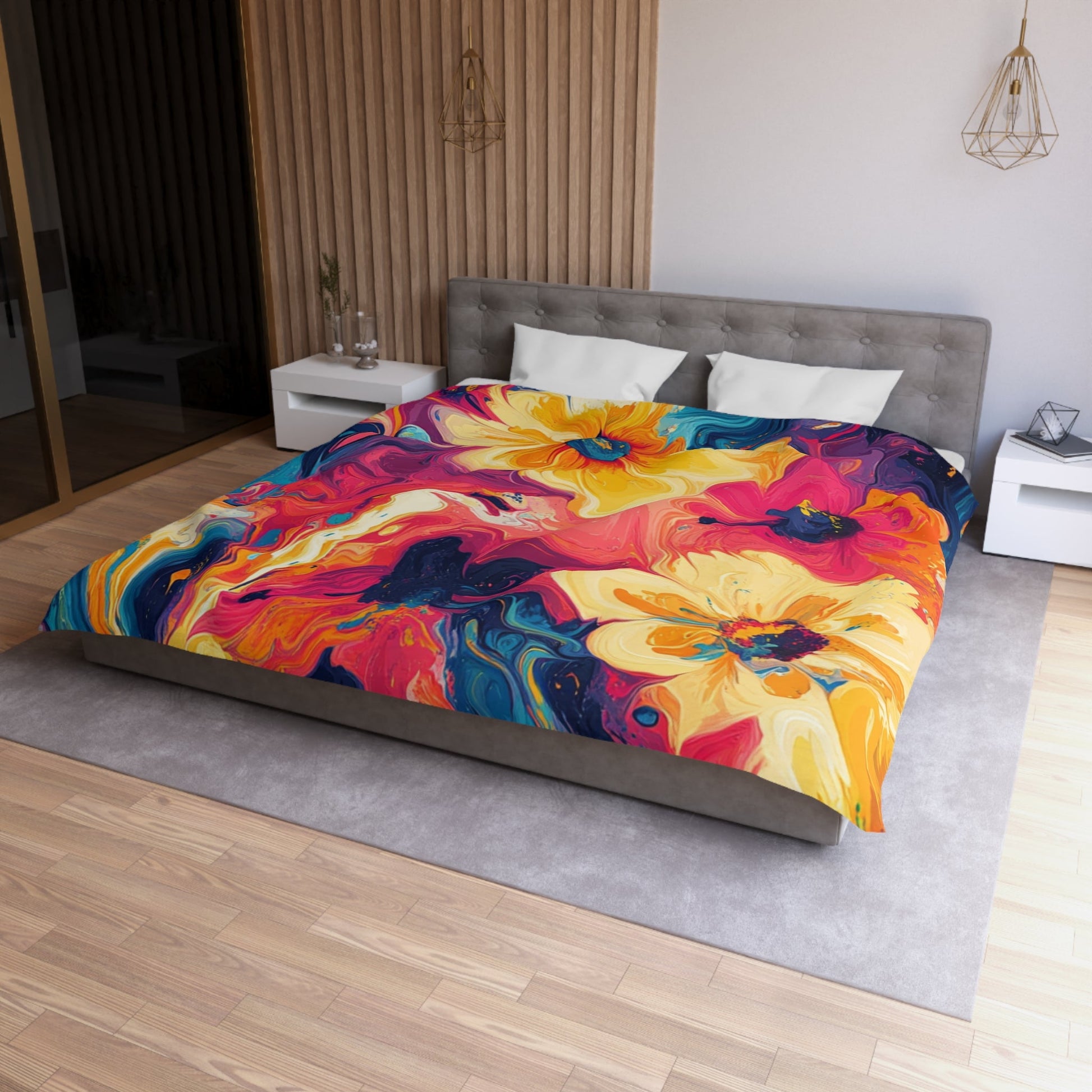Microfiber Duvet Cover, Artsulli - Art is Long, Life is Short, Home Decor, , , , , , , 