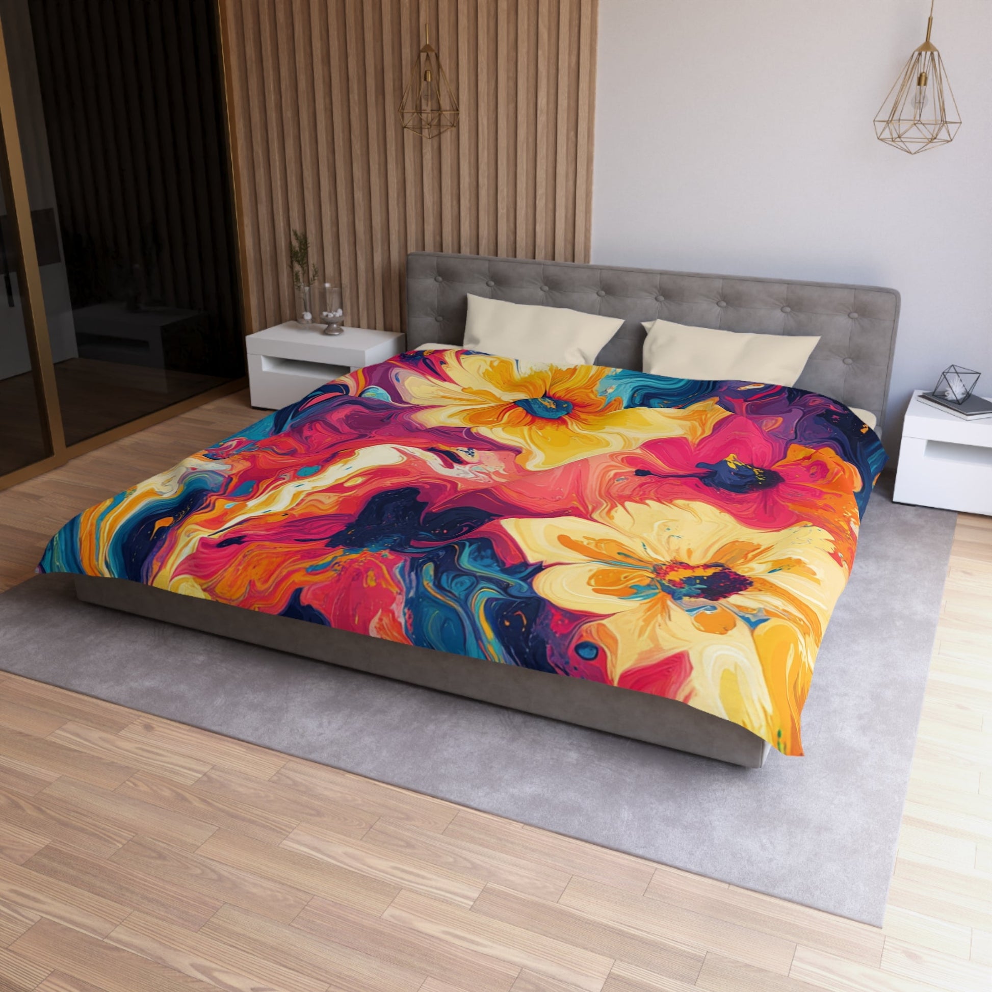 Microfiber Duvet Cover, Artsulli - Art is Long, Life is Short, Home Decor, , , , , , , 