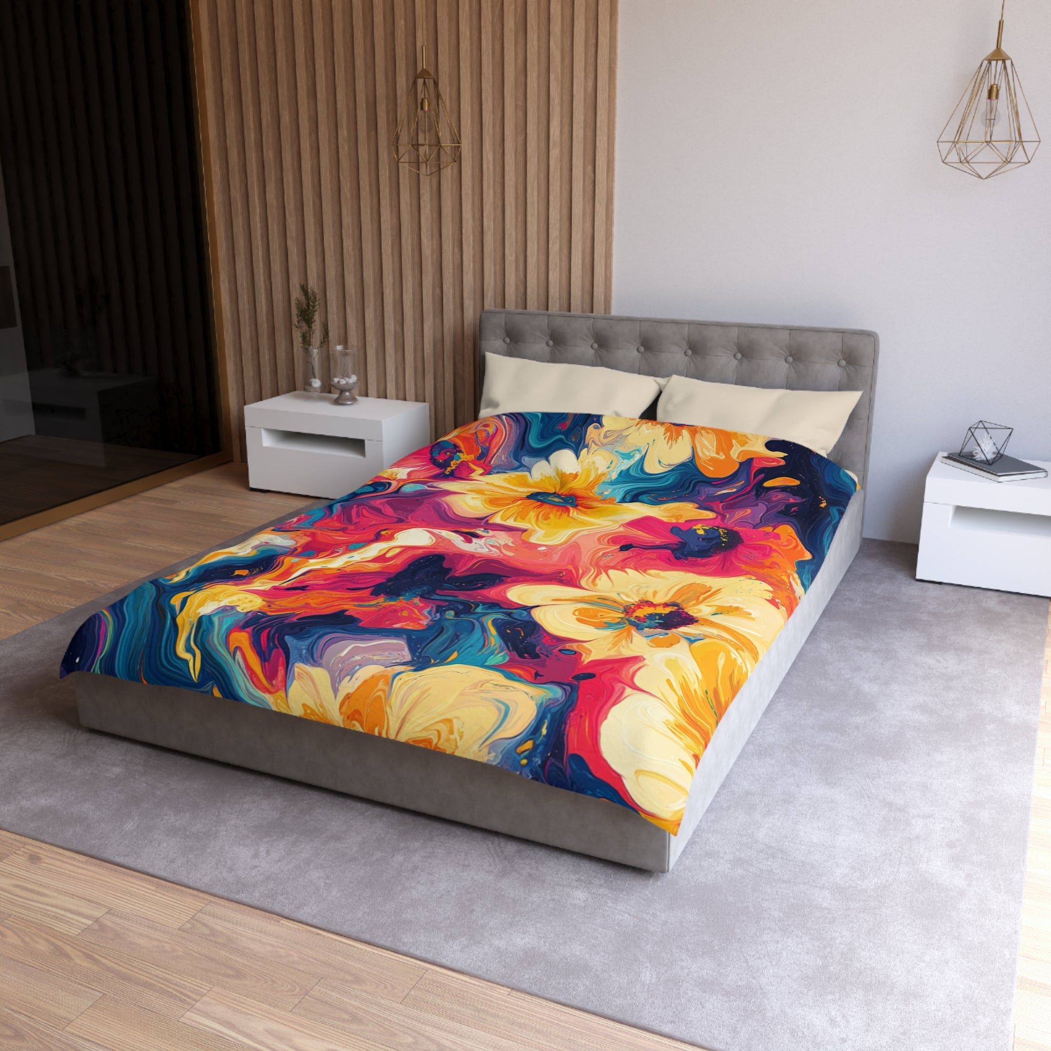 Microfiber Duvet Cover, Artsulli - Art is Long, Life is Short, Home Decor, , , , , , , 