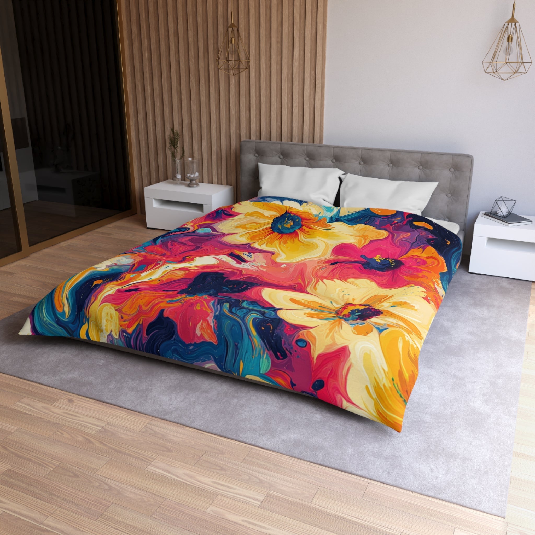 Microfiber Duvet Cover, Artsulli - Art is Long, Life is Short, Home Decor, , , , , , , 