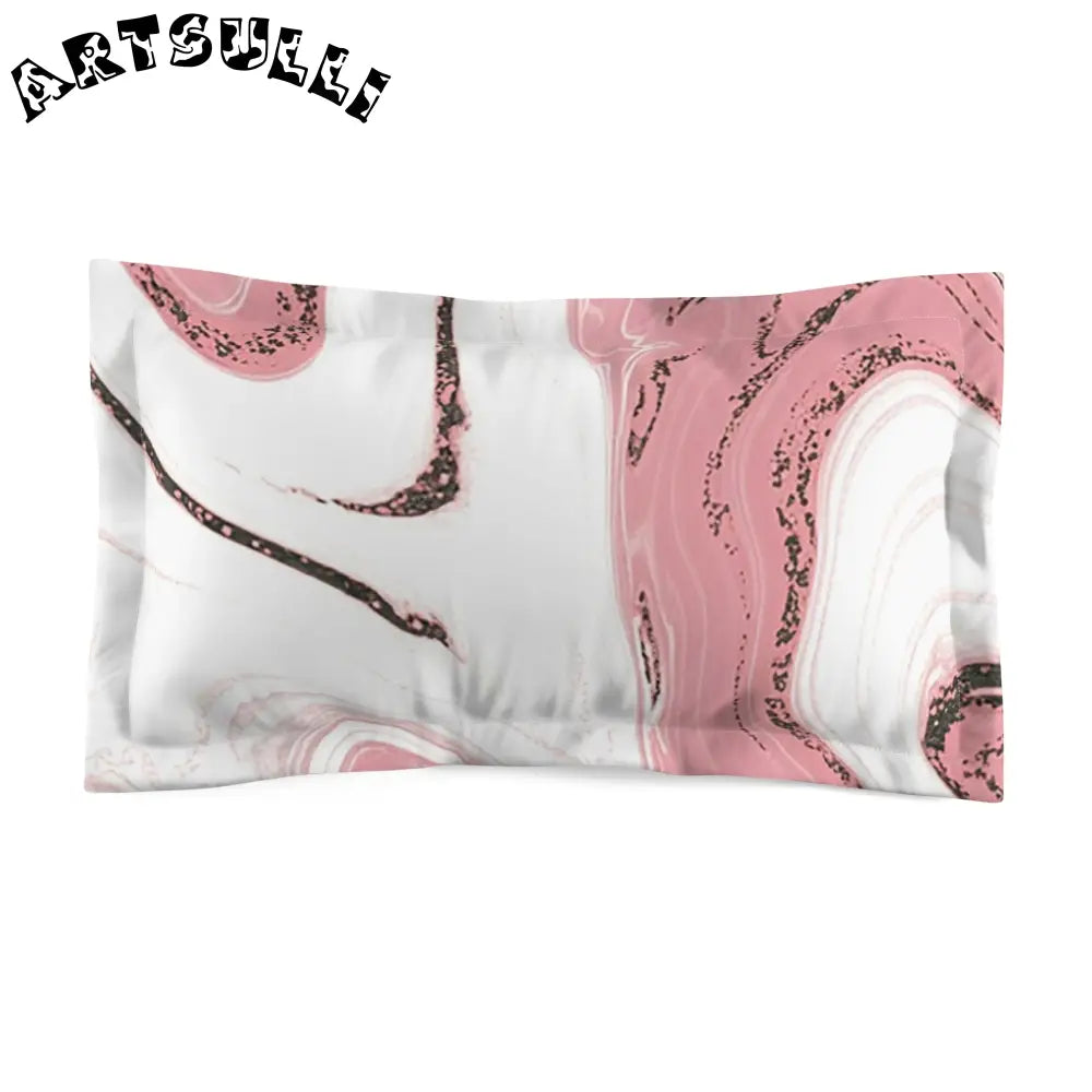 JAKKOUTTHEBXX Pink and White Marble Pillowcase 2025