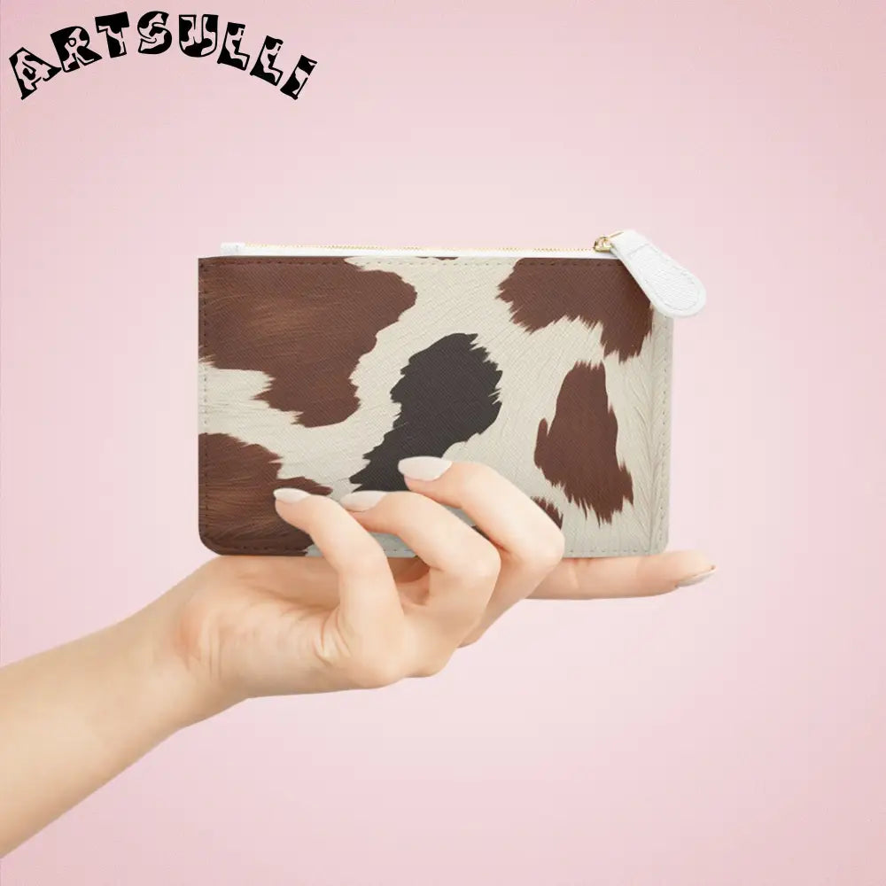 JAKKOUTTHEBXX Chic Cow Print Clutch Bag 2025