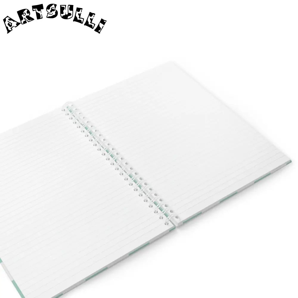 JAKKOUTTHEBXX Mint Green Checkered Wide Ruled Spiral Notebook 2025
