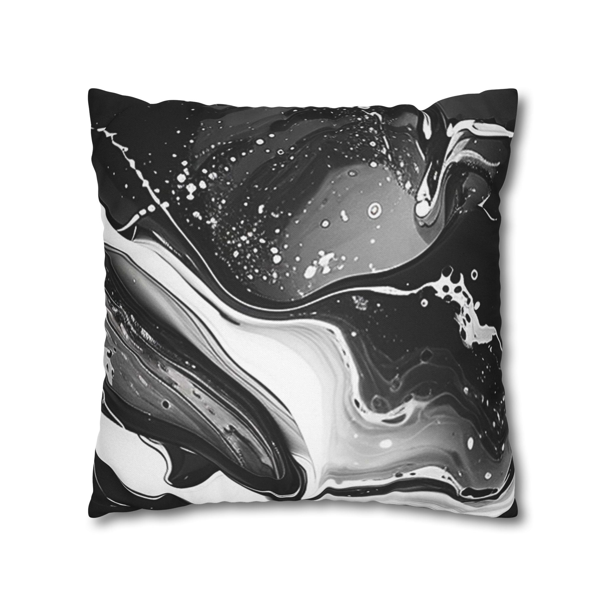Monochrome Abstract Art Throw Pillow, Artsulli - Art is Long, Life is Short, Home Decor, , , , , , , 