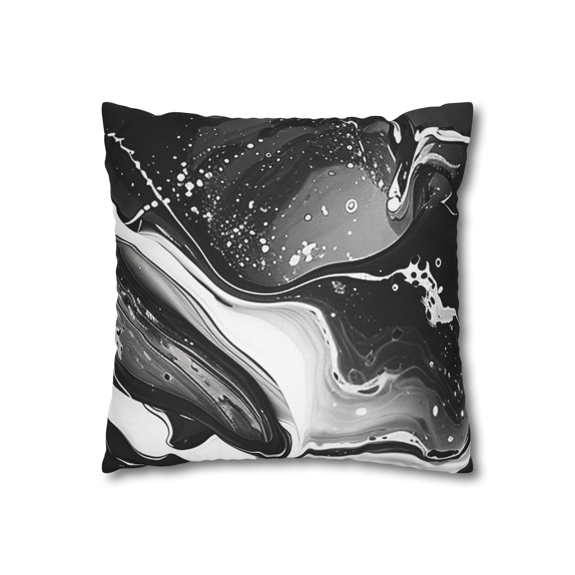 Monochrome Abstract Art Throw Pillow, Artsulli - Art is Long, Life is Short, Home Decor, , , , , , , 