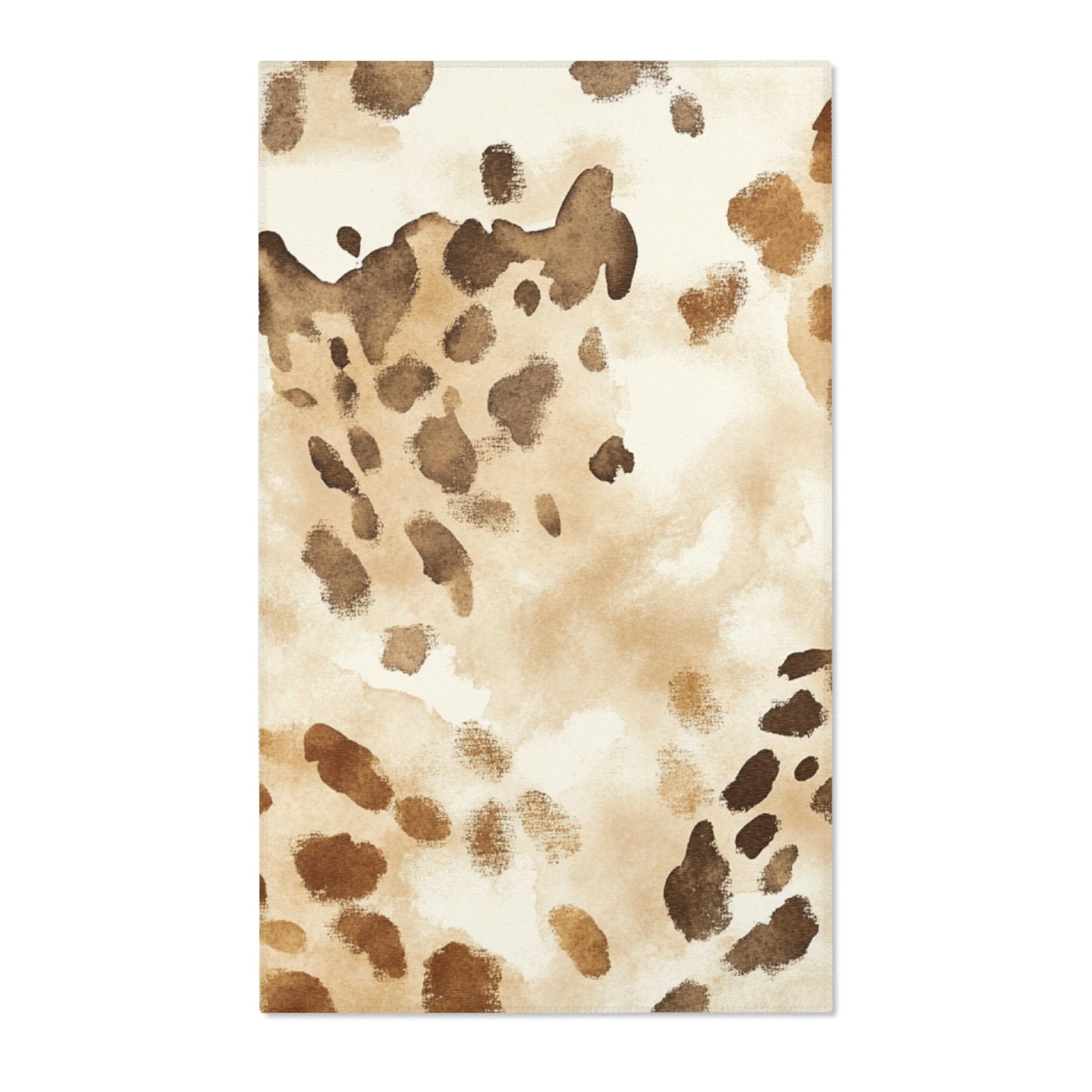 Mottled Brown and Beige Cowhide Area Rug, Artsulli - Art is Long, Life is Short, Home Decor, Size, 36" × 60", , , , , 23334789178564719890