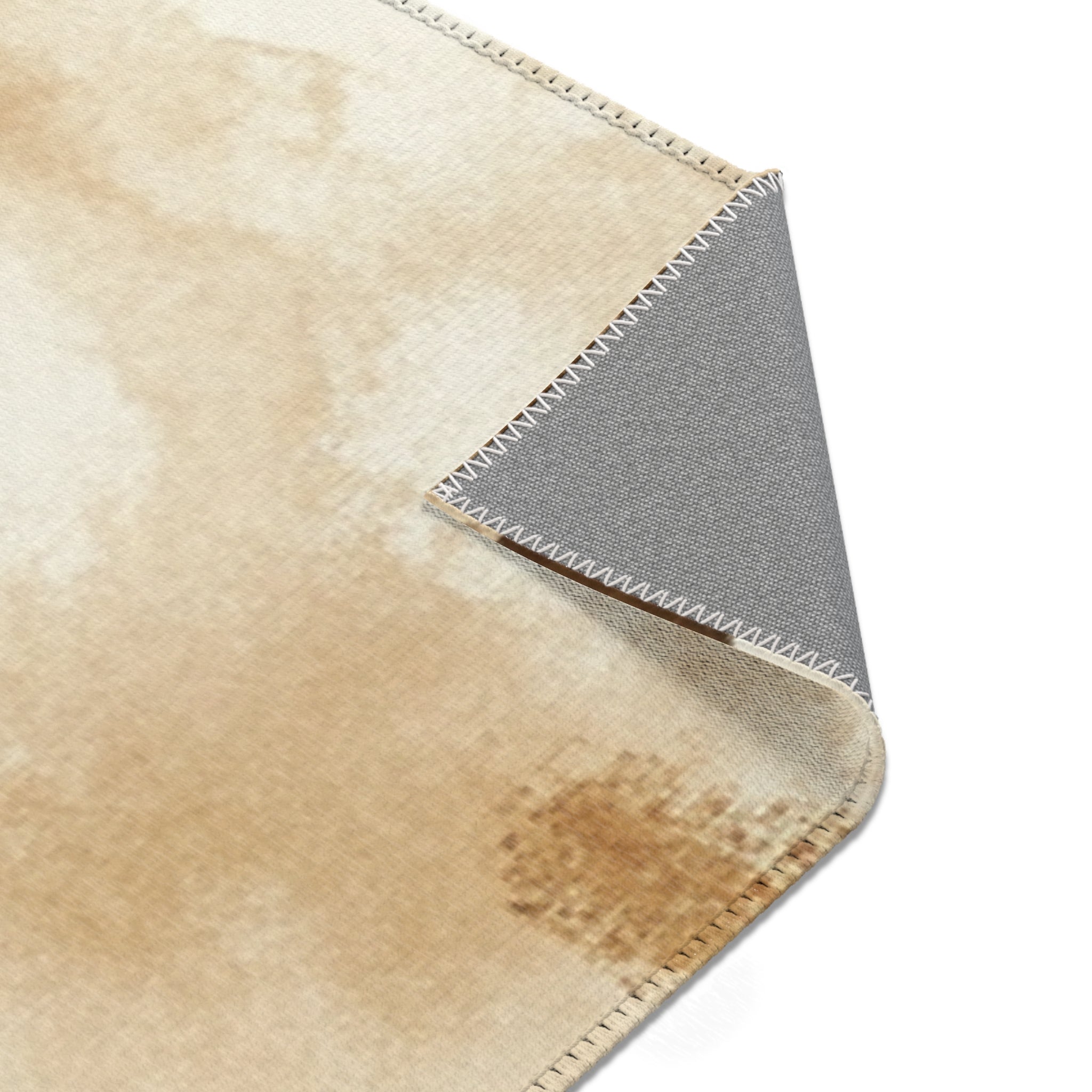 Mottled Brown and Beige Cowhide Area Rug, Artsulli - Art is Long, Life is Short, Home Decor, , , , , , , 