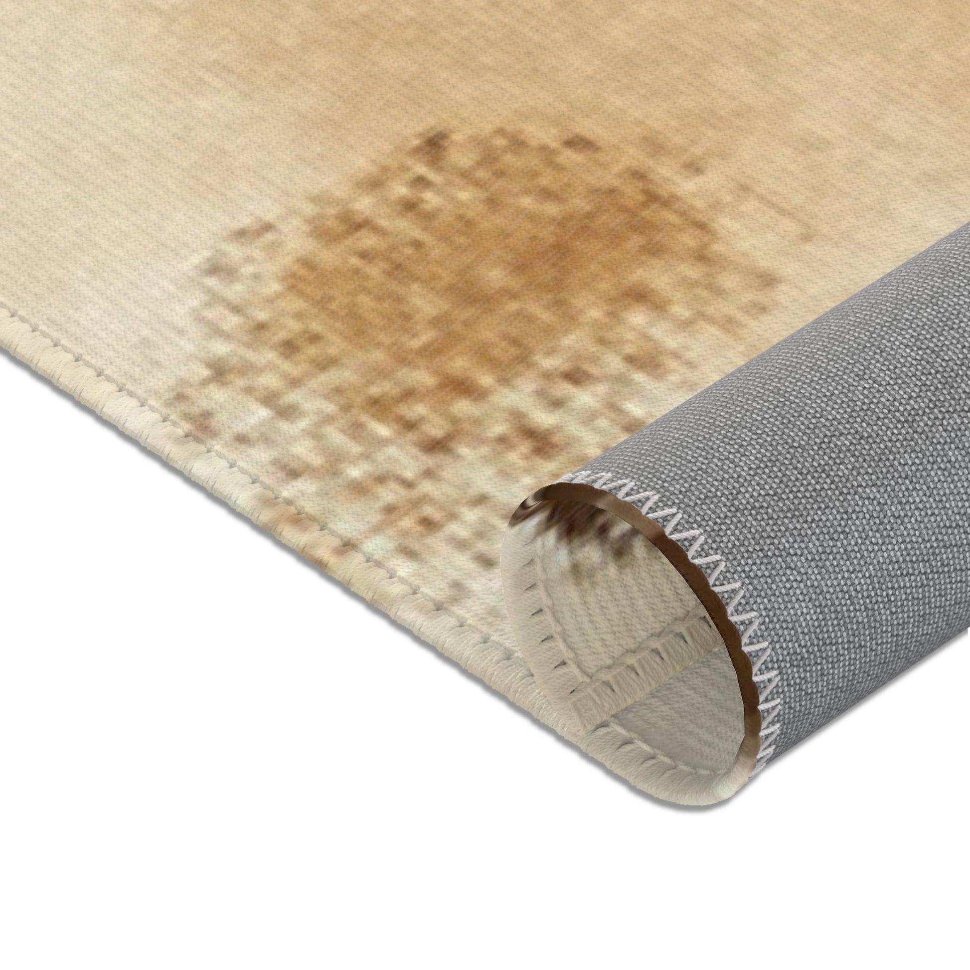 Mottled Brown and Beige Cowhide Area Rug, Artsulli - Art is Long, Life is Short, Home Decor, , , , , , , 