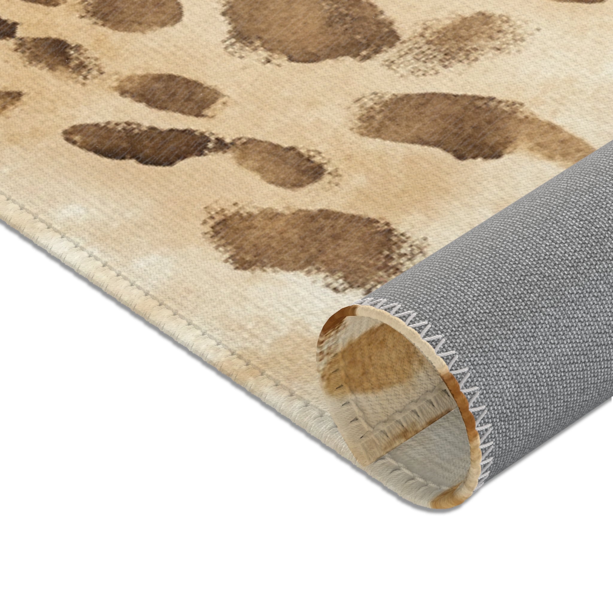 Mottled Brown and Beige Cowhide Area Rug, Artsulli - Art is Long, Life is Short, Home Decor, , , , , , , 
