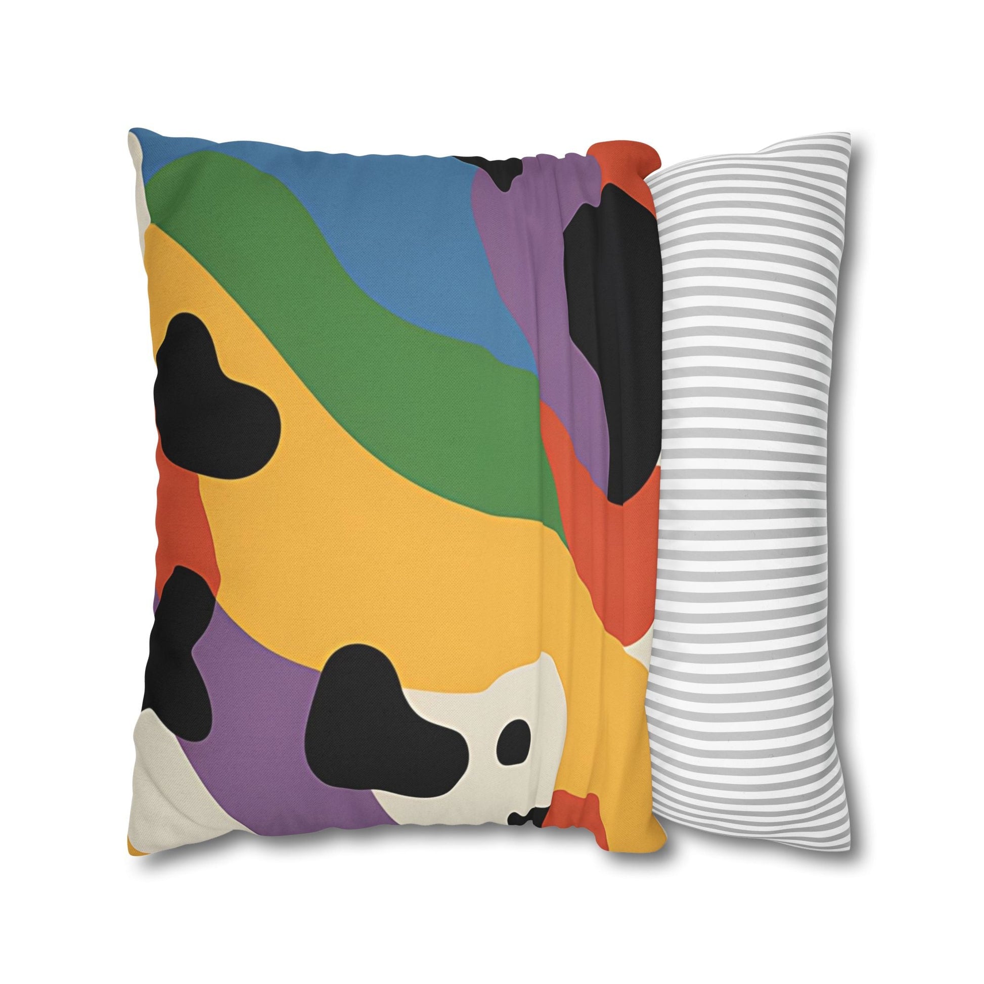 Multicolor Abstract Spotted Pillow, Artsulli - Art is Long, Life is Short, Home Decor, , , , , , , 