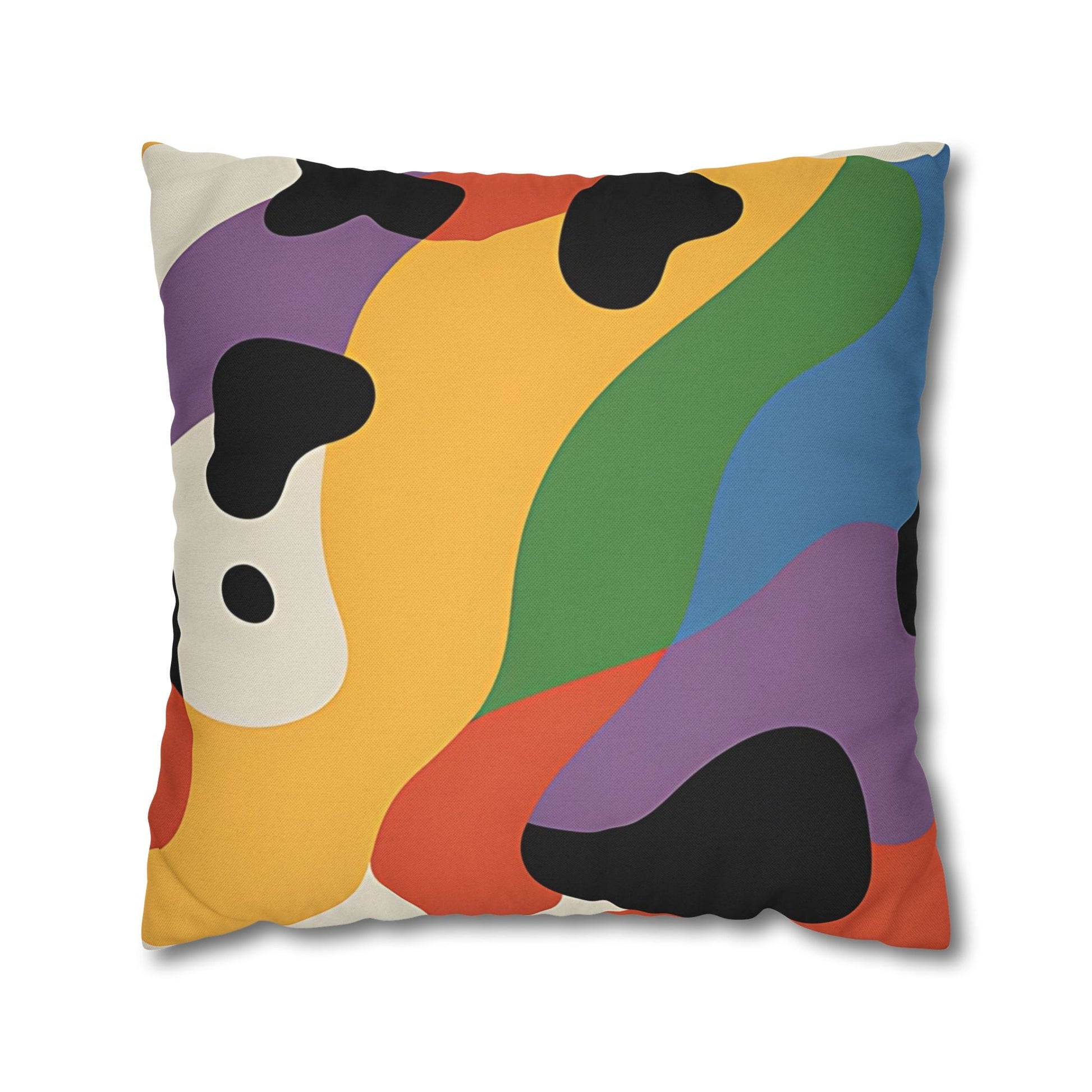 Multicolor Abstract Spotted Pillow, Artsulli - Art is Long, Life is Short, Home Decor, Size, 20" × 20", , , , , 30253588955687533331