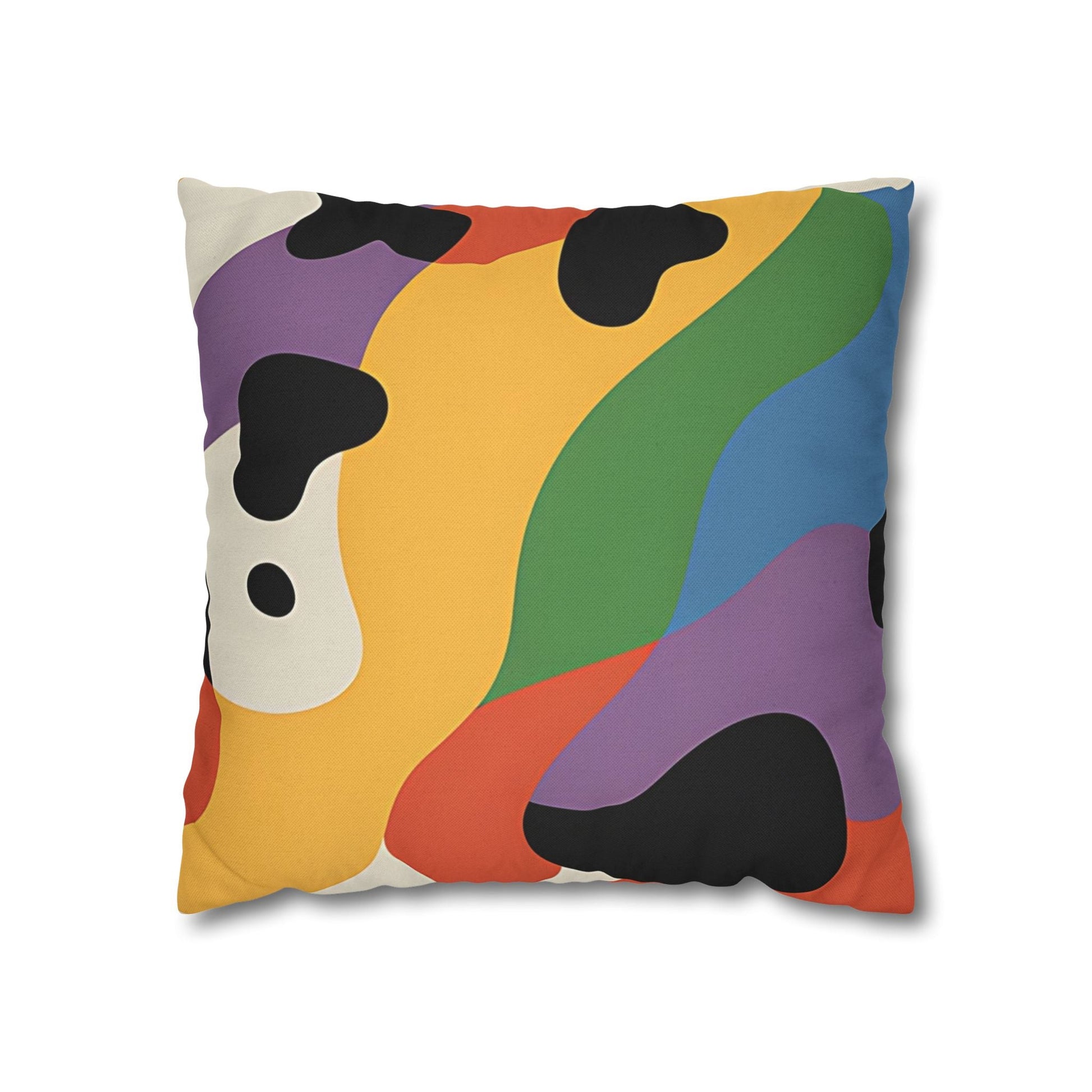 Multicolor Abstract Spotted Pillow, Artsulli - Art is Long, Life is Short, Home Decor, Size, 16" × 16", , , , , 17957458025034269404