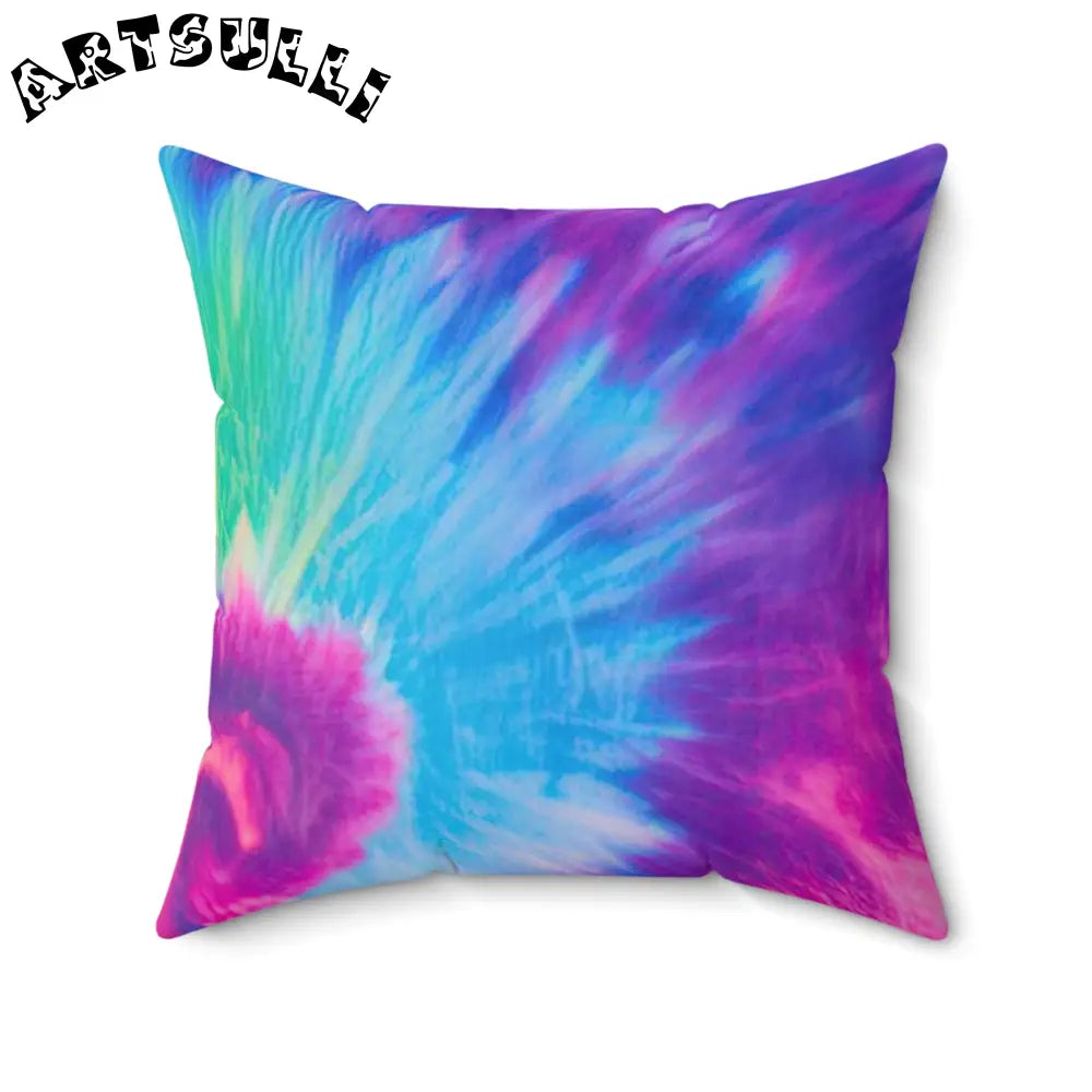Multicolor Tie Dye Throw Pillow, Artsulli - Art is Long, Life is Short, Home Decor, , , , , , , 