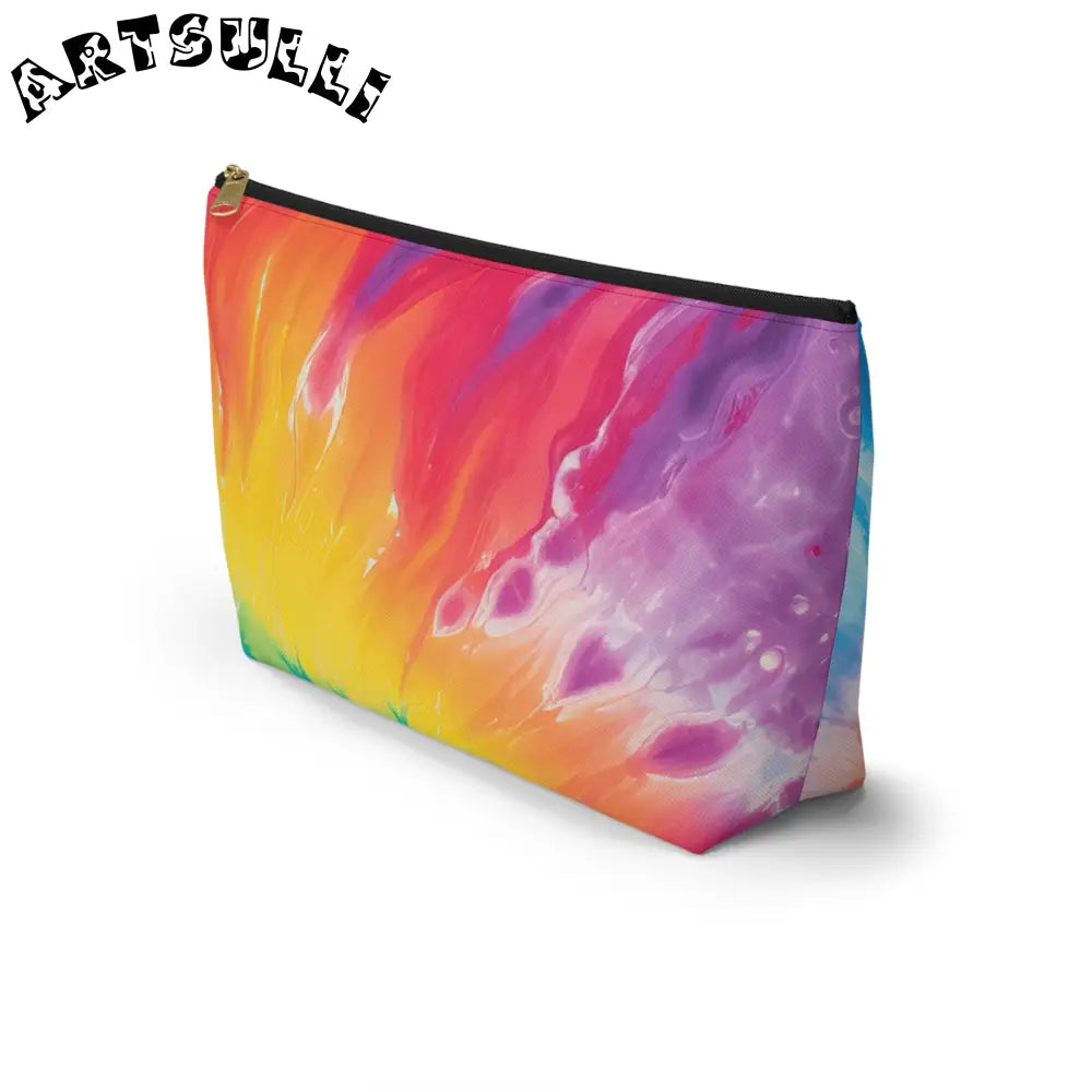 Multicolored Cosmetic Pouch, Artsulli - Art is Long, Life is Short, Bags, , , , , , , 