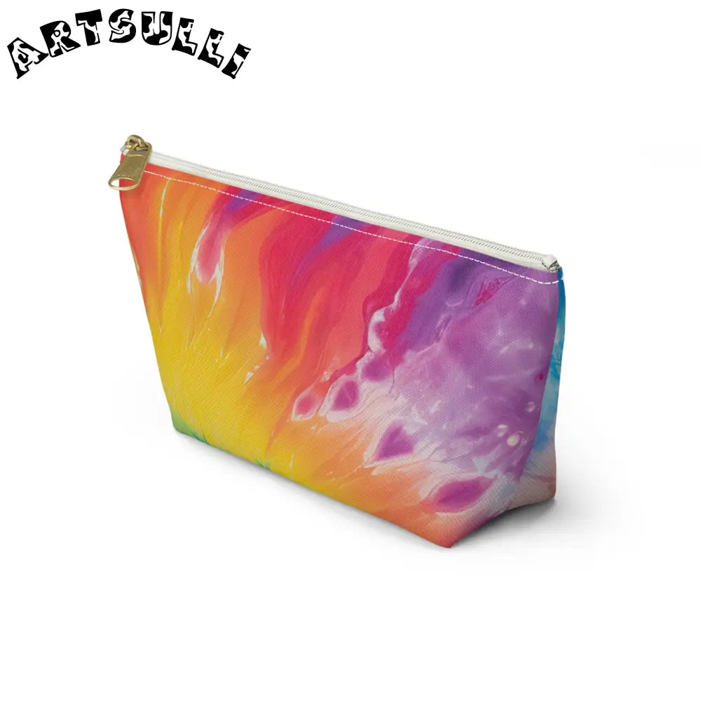 Multicolored Cosmetic Pouch, Artsulli - Art is Long, Life is Short, Bags, , , , , , , 