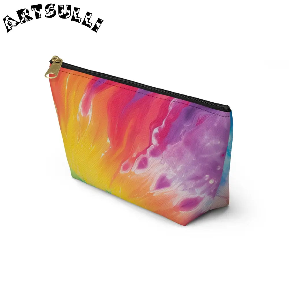 Multicolored Cosmetic Pouch, Artsulli - Art is Long, Life is Short, Bags, , , , , , , 